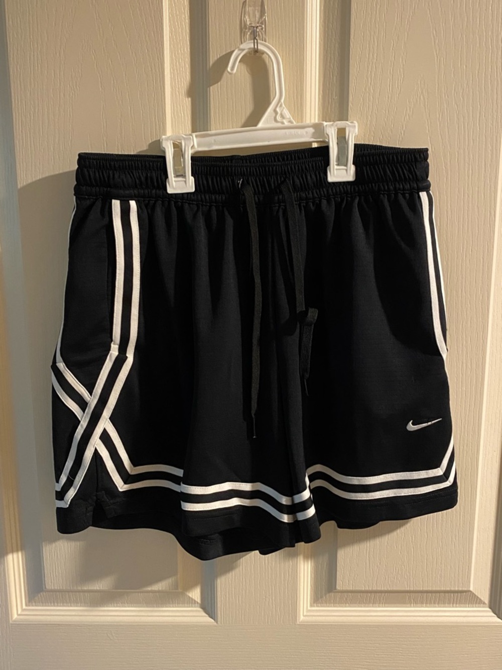 Nike Black Women's Athletic Shorts with White Trim